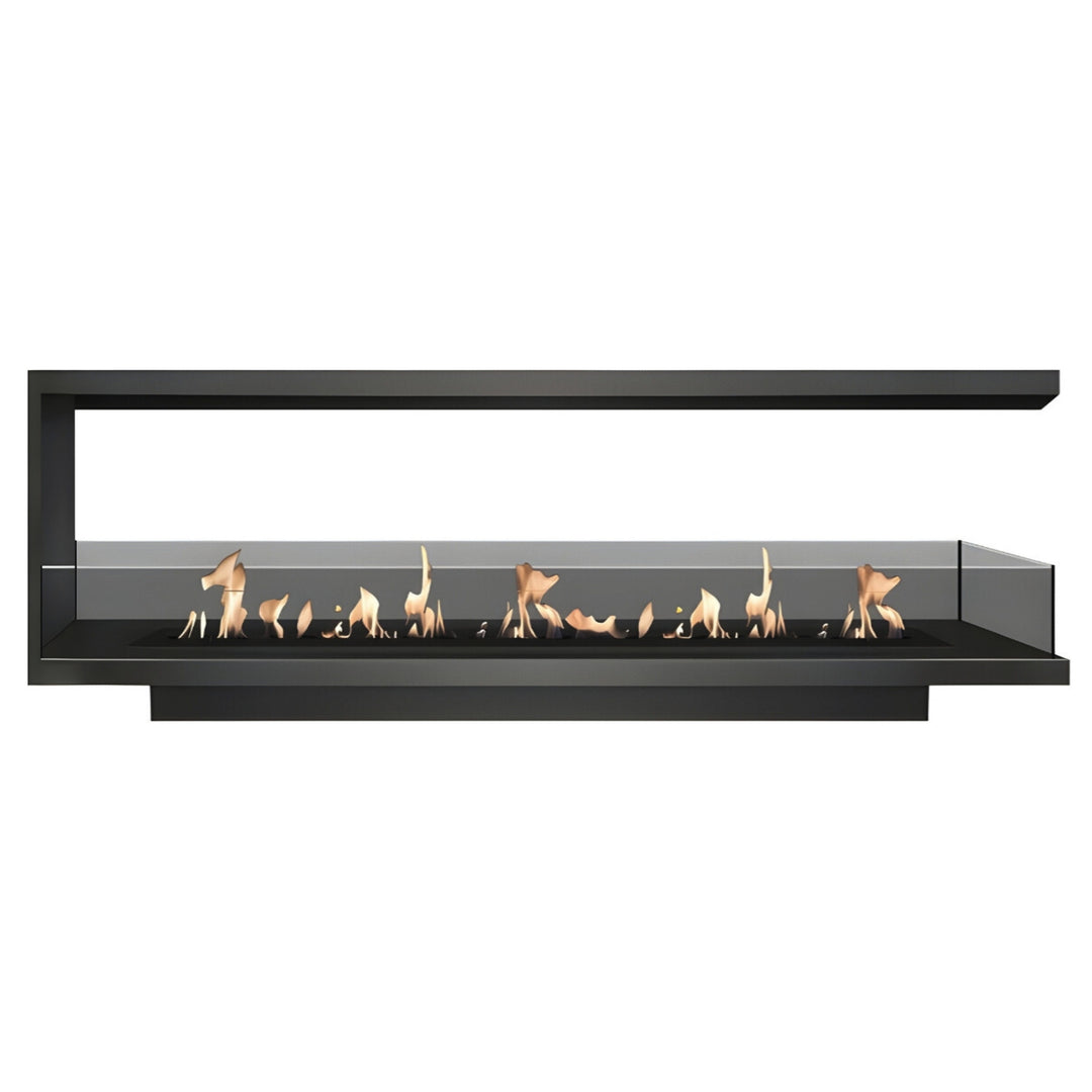 Dreiseitiger Bioethanol Einbaukamin U - SAINT 170