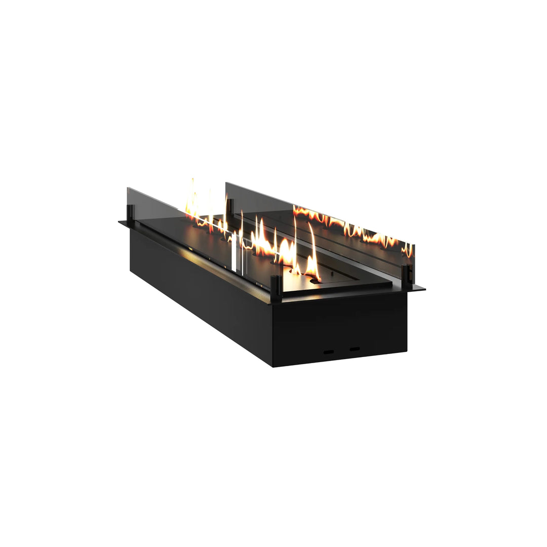 Bioethanol Einbau Brenner Einsatz Ethanol Einbau Kassette SOLO 100cm mit Glas von Wild Flame