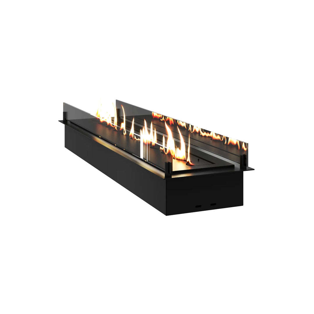 Bioethanol Einbau Brenner Einsatz Ethanol Einbau Kassette SOLO 120cm mit Glas von Wild Flame