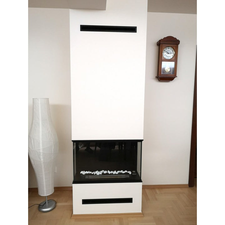 Dreiseitiger Bioethanol Einbaukamin - Reigen 100